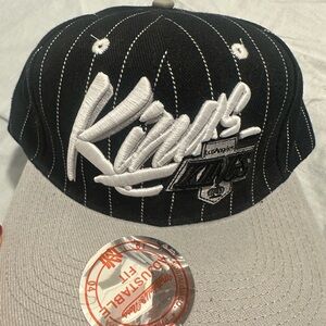 Mitchell & Ness Black and Gray Kings Hat